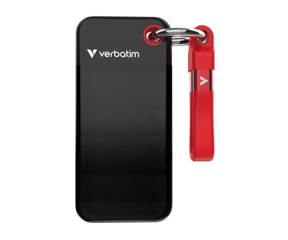Dysk zewnętrzny Verbatim Pocket SSD 256GB Black/Red